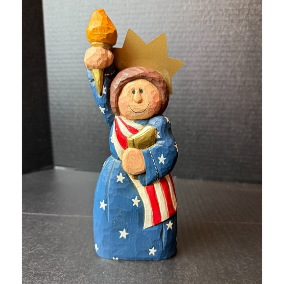 RARE Eddie Walker Patriotic Lady Liberty Midwest Of Cannon Falls Retired EUC - Picture 1 of 11